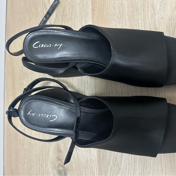 Circus NY by Sam Edelman Y2K Black Women's Platform heels w ankle straps - Picture 6 of 6